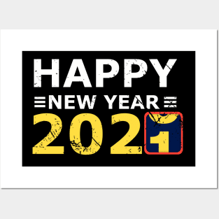 Happy new year 2021 Posters and Art